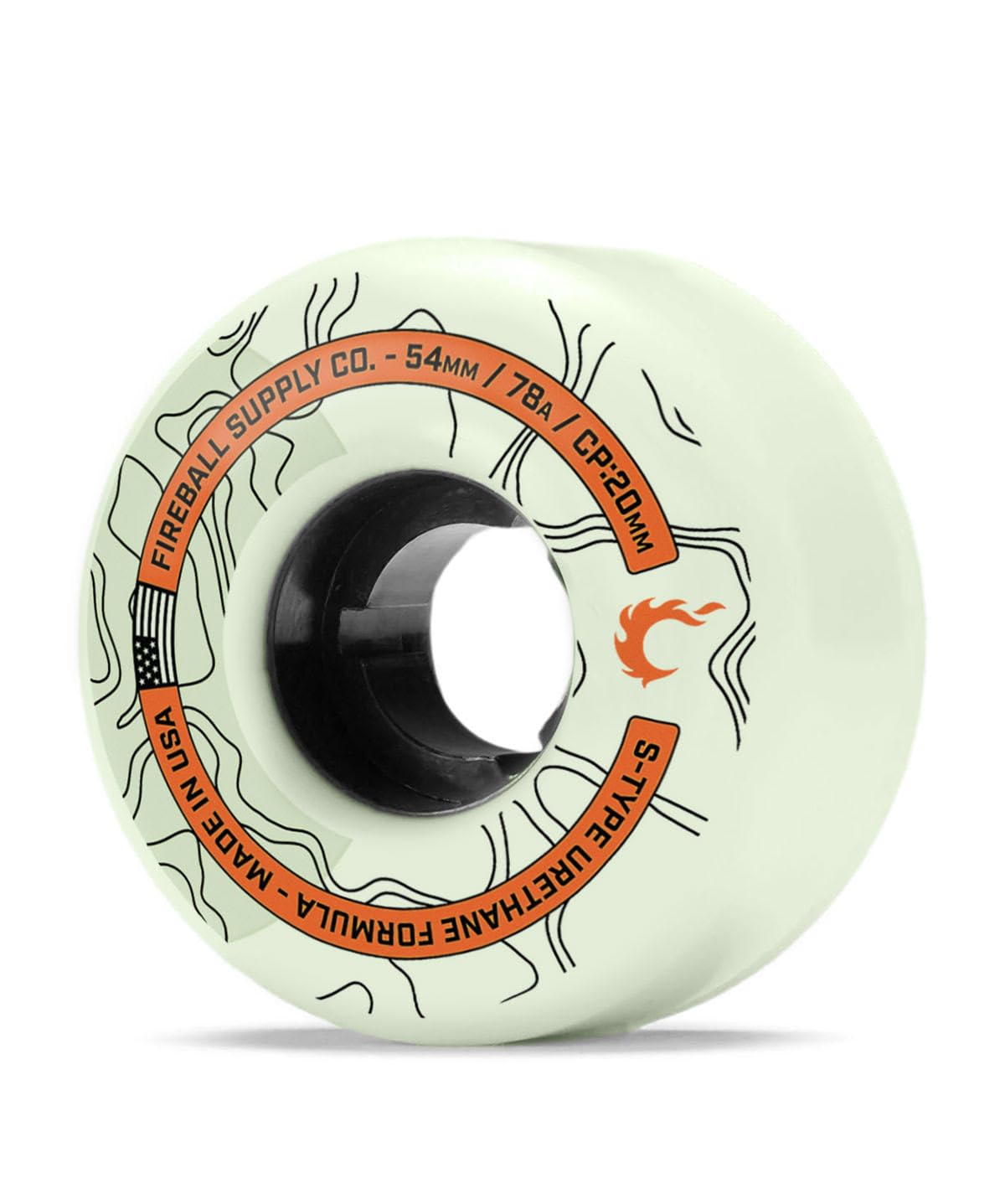 Amazon.com : Fireball Terra 54mm Skateboard Wheels – USA Made 78a